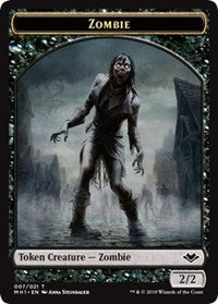 Zombie (007) // Elephant (012) Double-Sided Token [Modern Horizons Tokens] Magic: The Gathering