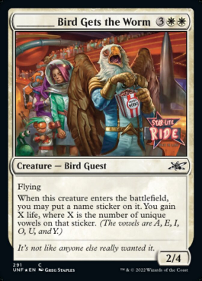 _____ Bird Gets the Worm (Galaxy Foil) [Unfinity] Magic: The Gathering