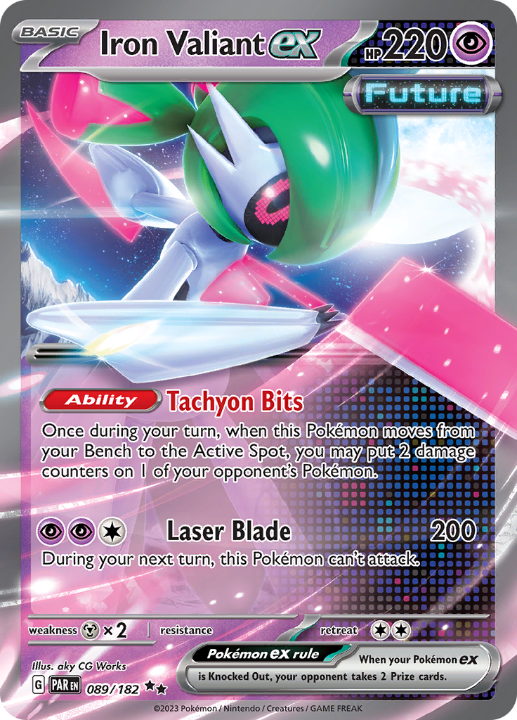 Iron Valiant ex (089/182) [Scarlet & Violet: Paradox Rift] Pokémon