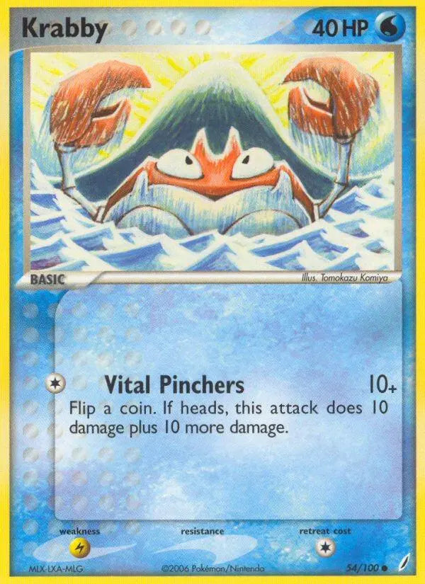 Krabby (54/100) [EX: Crystal Guardians] Pokémon