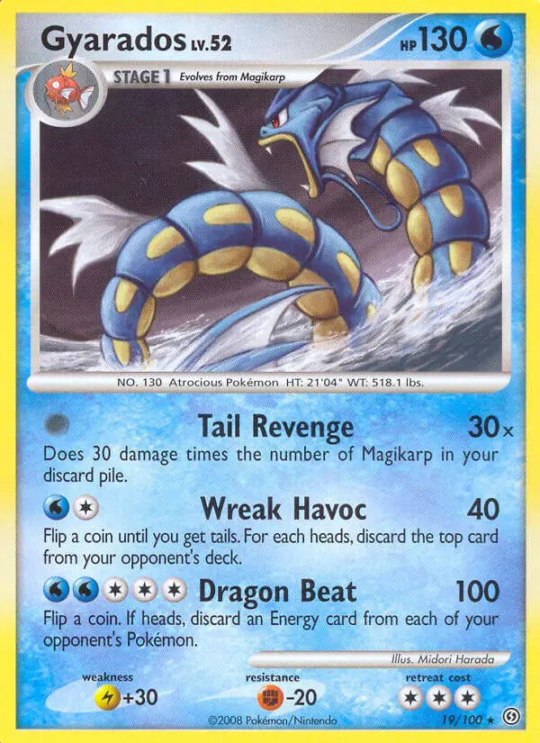 Gyarados (19/100) (Theme Deck Exclusive) [Diamond & Pearl: Stormfront] Pokémon