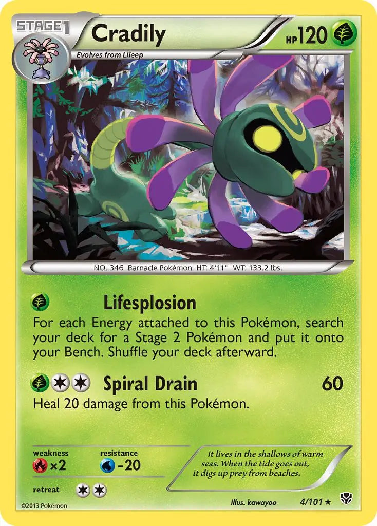 Cradily (4/101) [Black & White: Plasma Blast] Pokémon