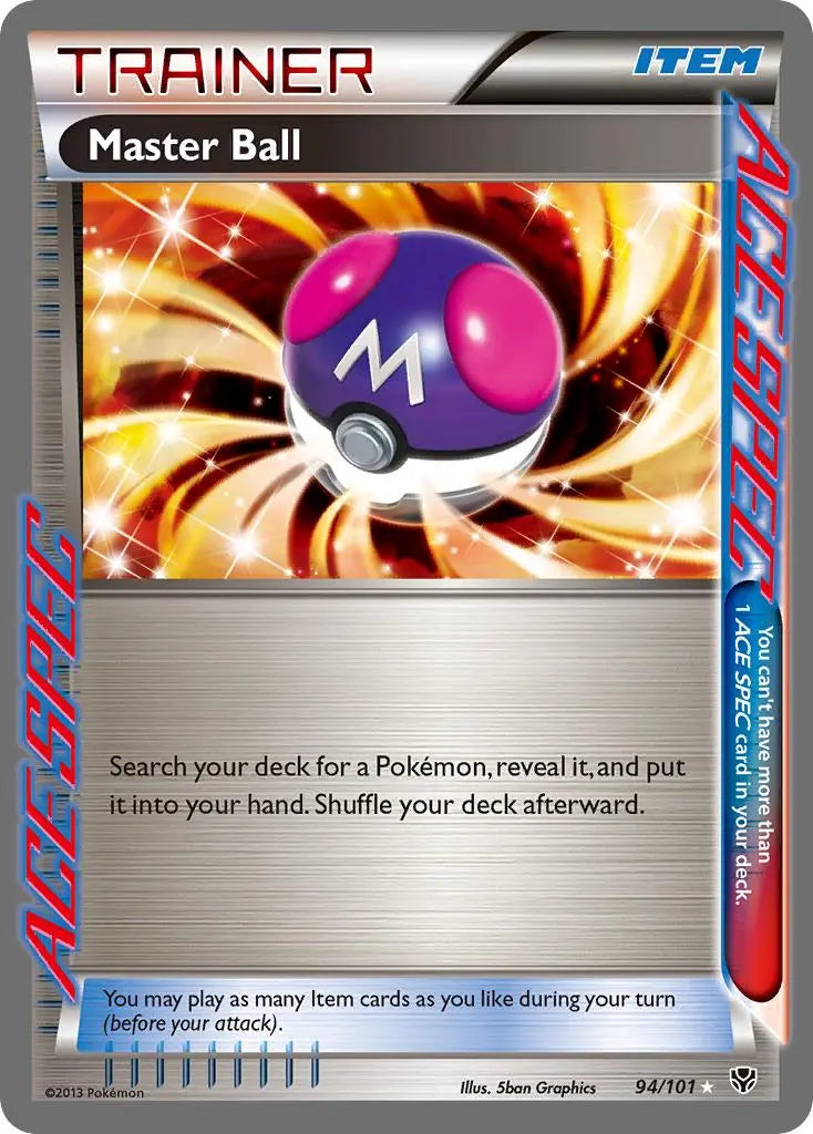 Master Ball (94/101) [Black & White: Plasma Blast] Pokémon