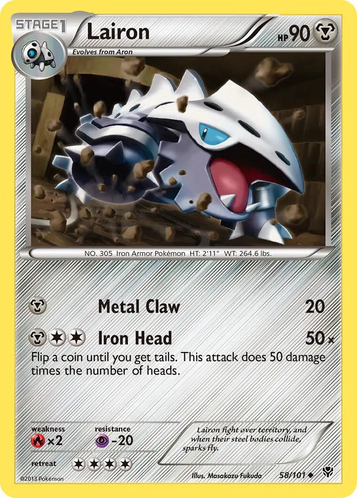 Lairon (58/101) [Black & White: Plasma Blast] Pokémon