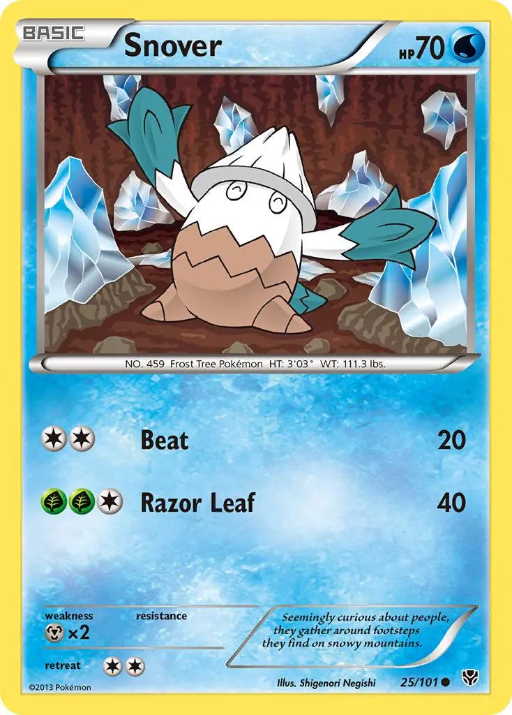 Snover (25/101) [Black & White: Plasma Blast] Pokémon