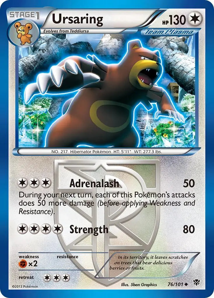 Ursaring (76/101) [Black & White: Plasma Blast] Pokémon