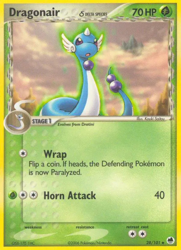 Dragonair (28/101) (Delta Species) [EX: Dragon Frontiers] Pokémon