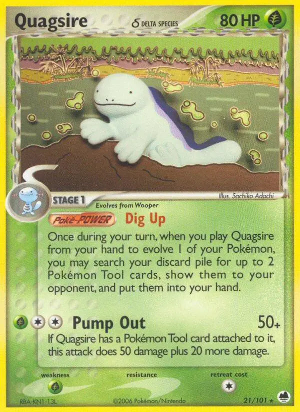 Quagsire (21/101) (Delta Species) [EX: Dragon Frontiers] Pokémon