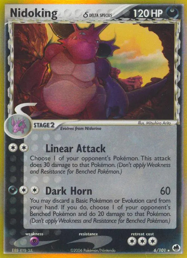 Nidoking (6/101) (Delta Species) [EX: Dragon Frontiers] Pokémon