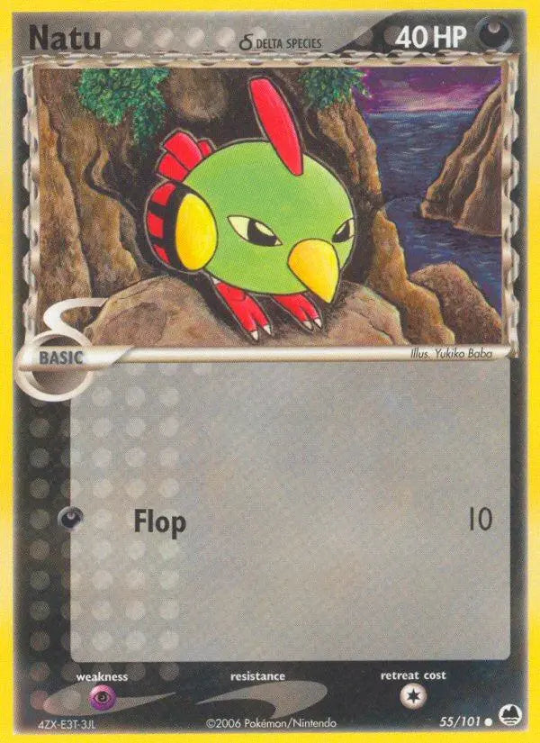 Natu (55/101) (Delta Species) [EX: Dragon Frontiers] Pokémon