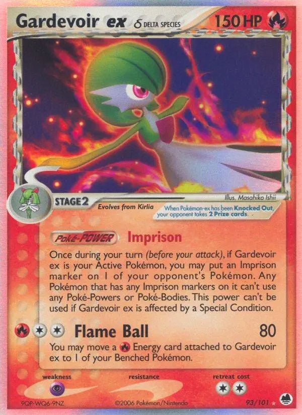 Gardevoir ex (93/101) (Delta Species) [EX: Dragon Frontiers] Pokémon