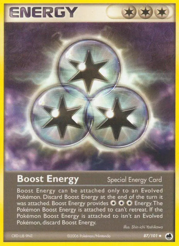 Boost Energy (87/101) [EX: Dragon Frontiers] Pokémon