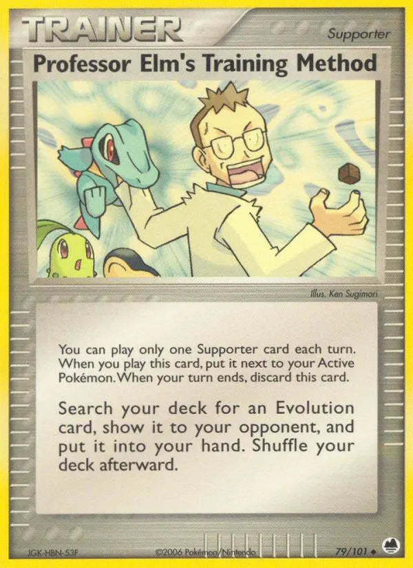 Professor Elm's Training Method (79/101) [EX: Dragon Frontiers] Pokémon