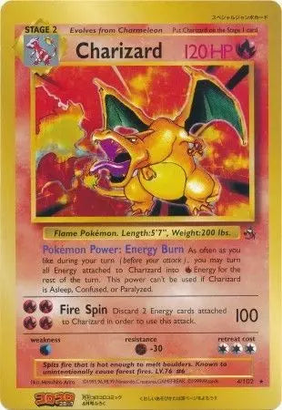 Charizard (4/102) (CoroCoro Promo) (Jumbo Card) [Base Set Unlimited] Pokémon