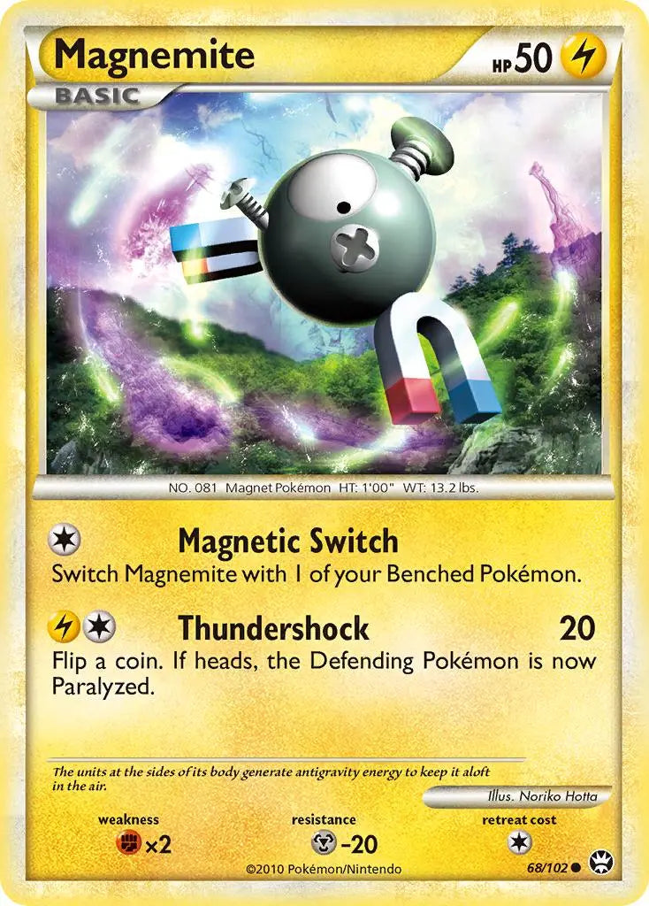 Magnemite (68/102) [HeartGold & SoulSilver: Triumphant] Pokémon