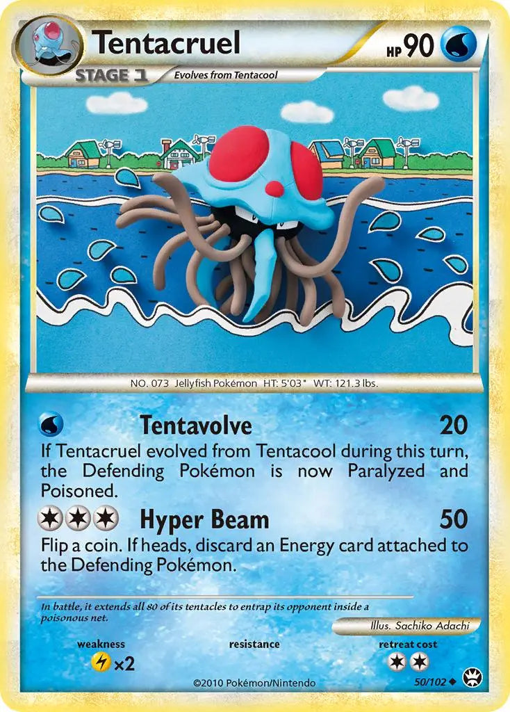 Tentacruel (50/102) [HeartGold & SoulSilver: Triumphant] Pokémon