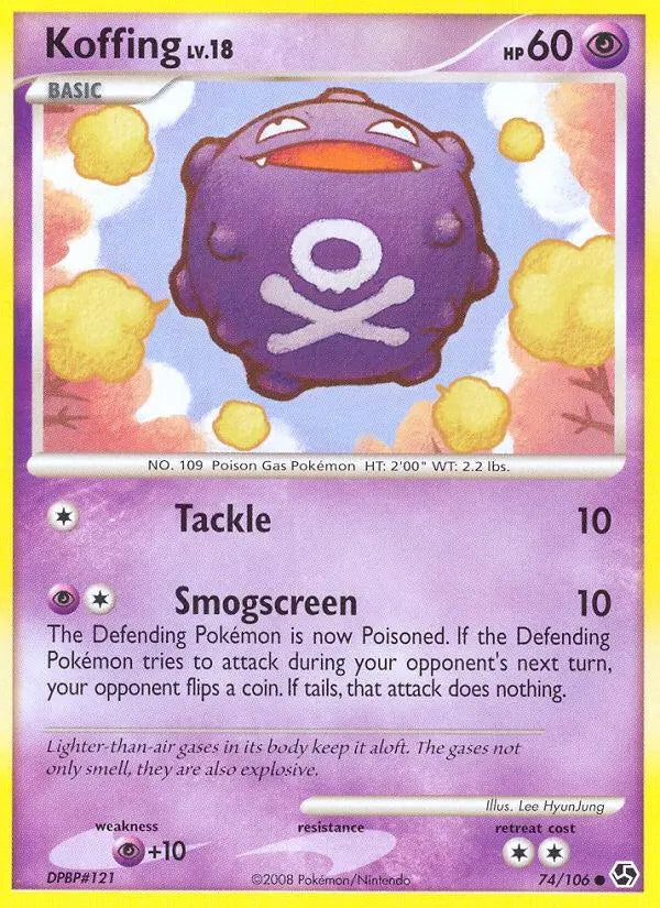 Koffing (74/106) [Diamond & Pearl: Great Encounters] Pokémon