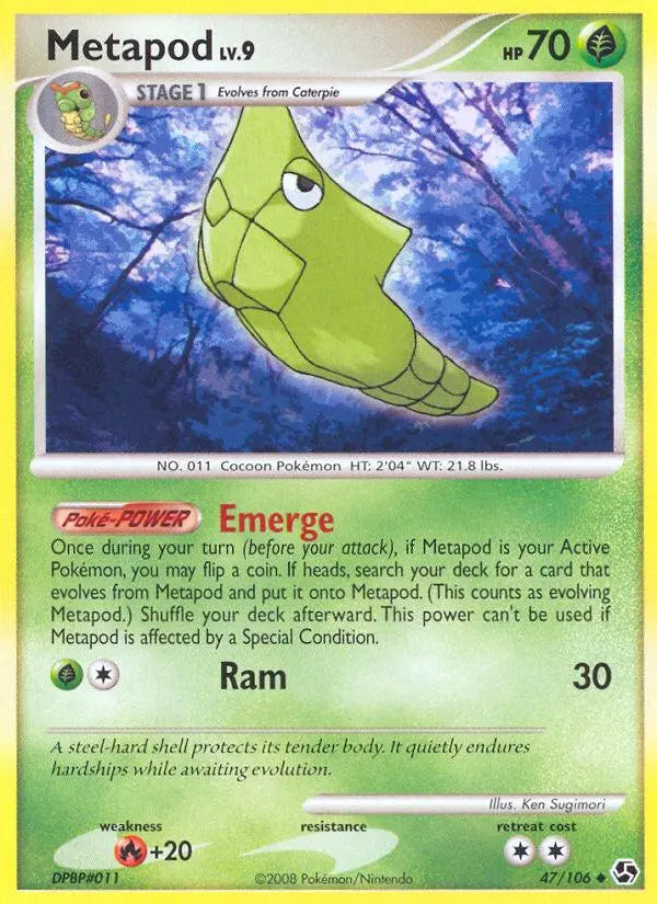 Metapod (47/106) [Diamond & Pearl: Great Encounters] Pokémon