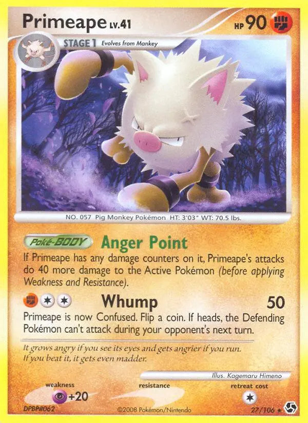 Primeape (27/106) [Diamond & Pearl: Great Encounters] Pokémon