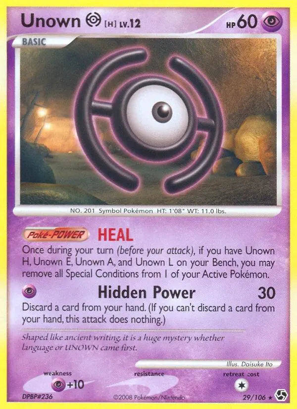 Unown H (29/106) [Diamond & Pearl: Great Encounters] Pokémon