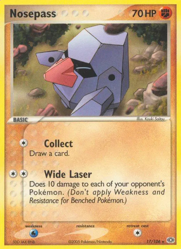 Nosepass (17/106) [EX: Emerald] Pokémon