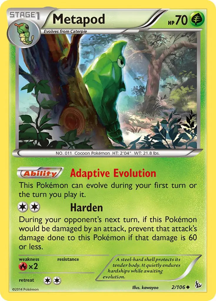 Metapod (2/106) [XY: Flashfire] Pokémon