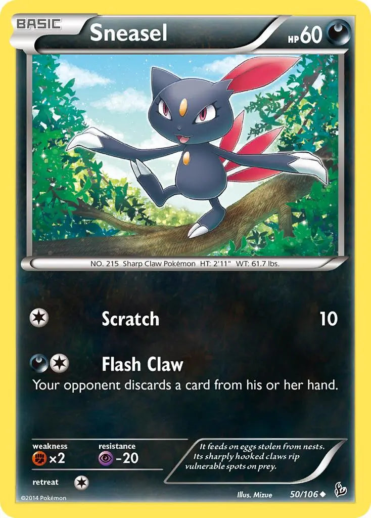 Sneasel (50/106) [XY: Flashfire] Pokémon