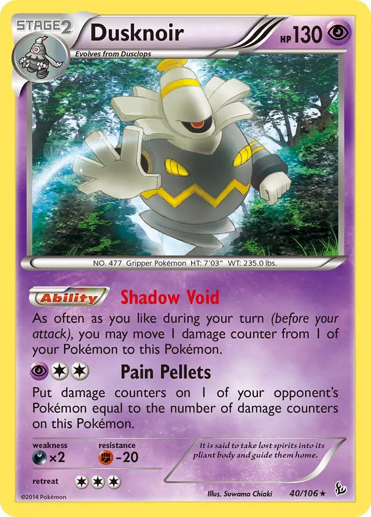 Dusknoir (40/106) [XY: Flashfire] Pokémon