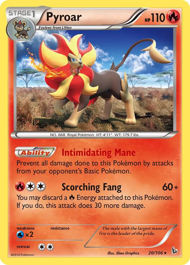 Pyroar (20/106) [XY: Flashfire] Pokémon