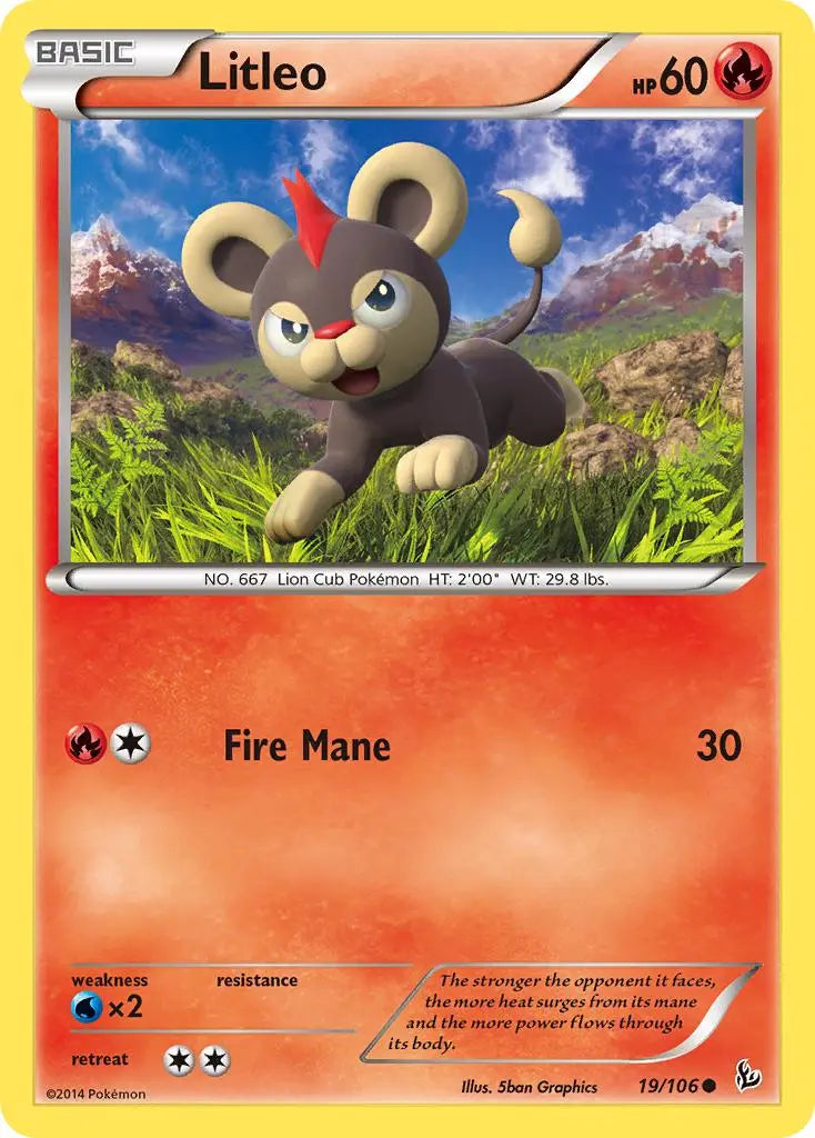 Litleo (19/106) [XY: Flashfire] Pokémon