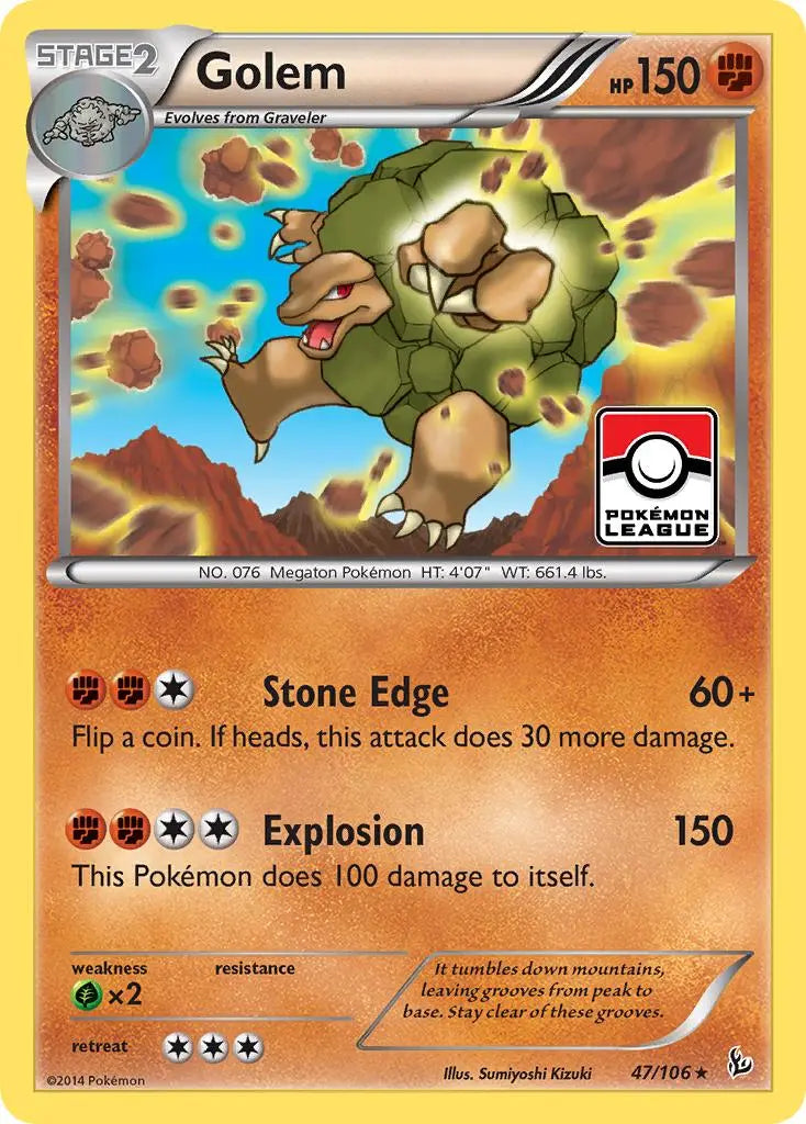 Golem (47/106) [XY: Flashfire] Pokémon