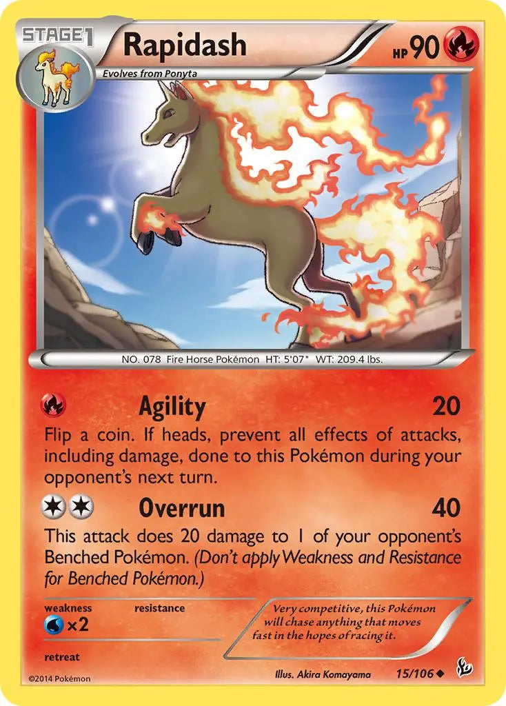 Rapidash (15/106) [XY: Flashfire] Pokémon