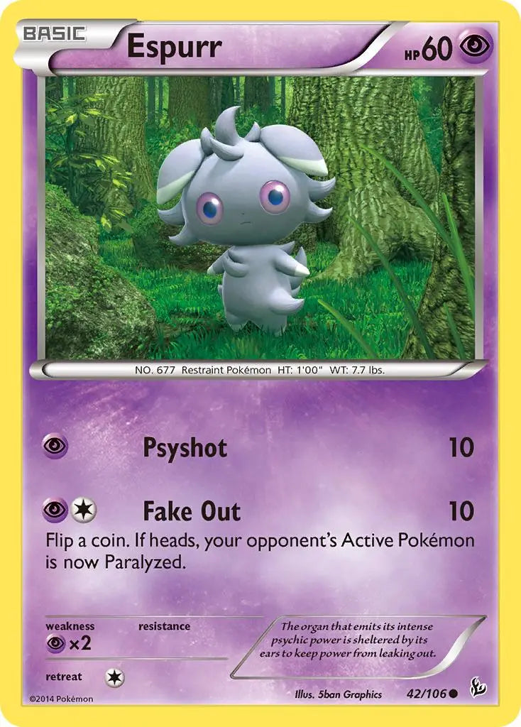 Espurr (42/106) [XY: Flashfire] Pokémon