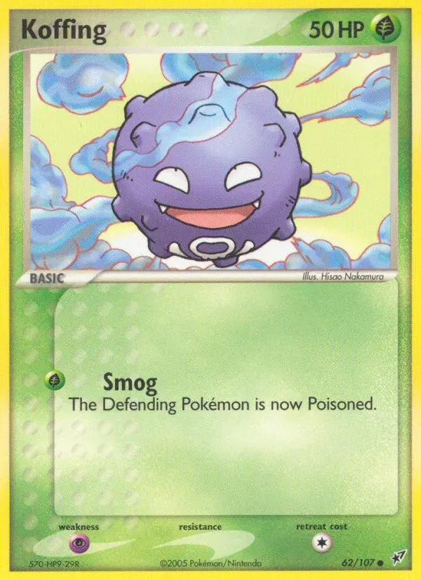 Koffing (62/107) [EX: Deoxys] Pokémon