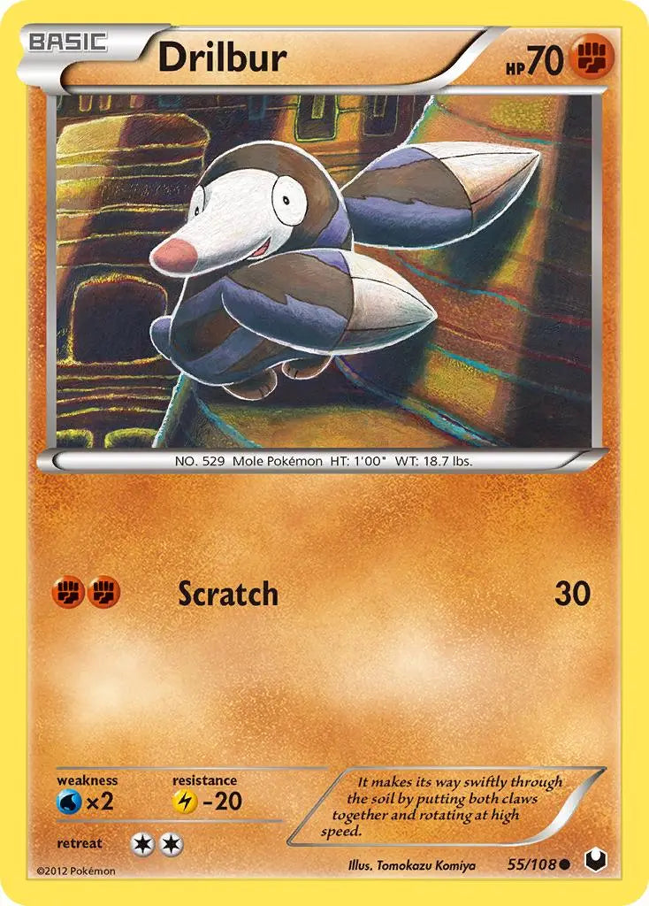Drilbur (55/108) [Black & White: Dark Explorers] Pokémon