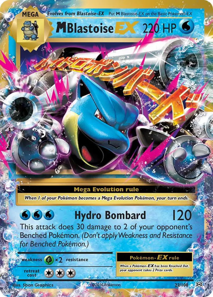 M Blastoise EX (22/108) [XY: Evolutions] Pokémon