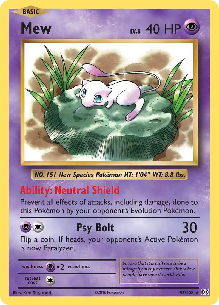 Mew (53/108) [XY: Evolutions] Pokémon