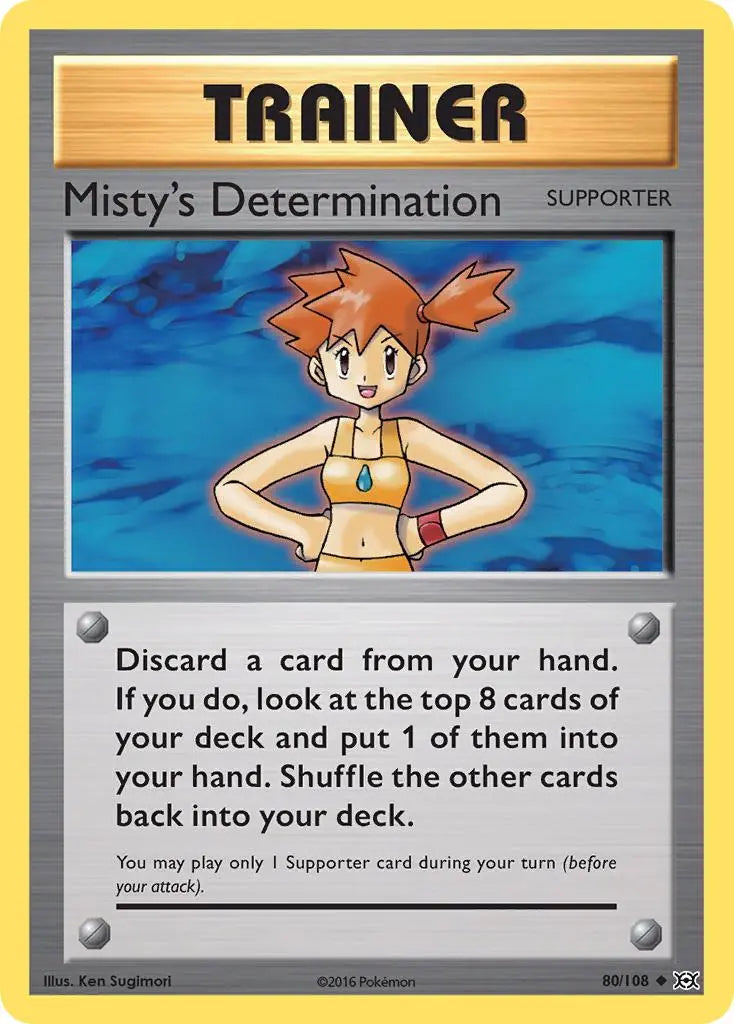 Misty's Determination (80/108) [XY: Evolutions] Pokémon