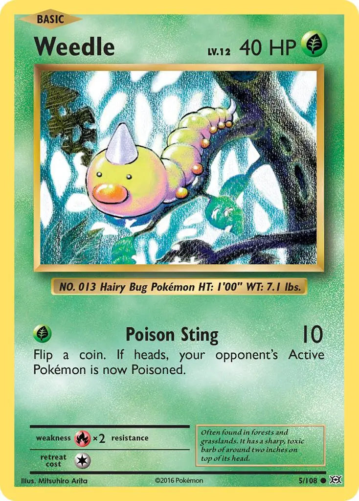 Weedle (5/108) [XY: Evolutions] Pokémon