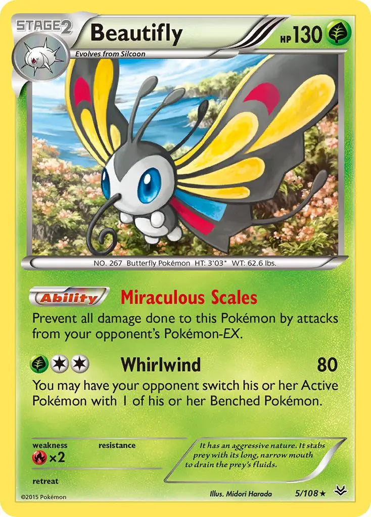 Beautifly (5/108) [XY: Roaring Skies] Pokémon