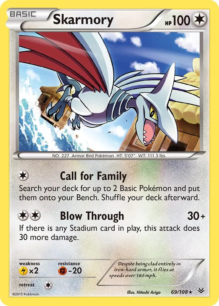 Skarmory (69/108) [XY: Roaring Skies] Pokémon