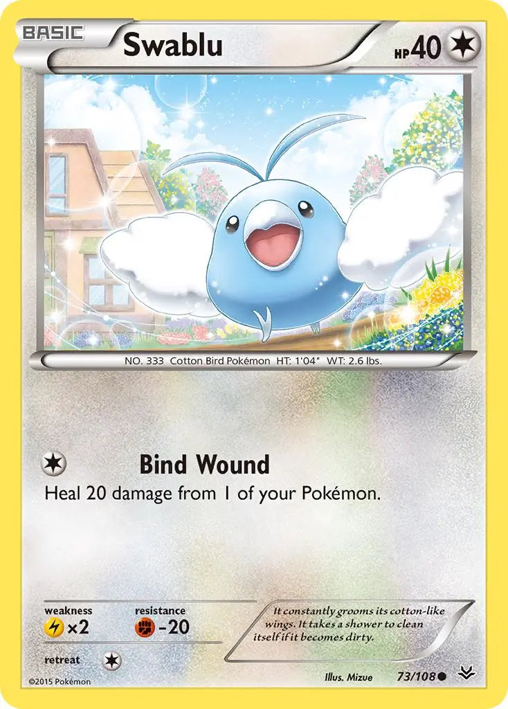 Swablu (73/108) [XY: Roaring Skies] Pokémon