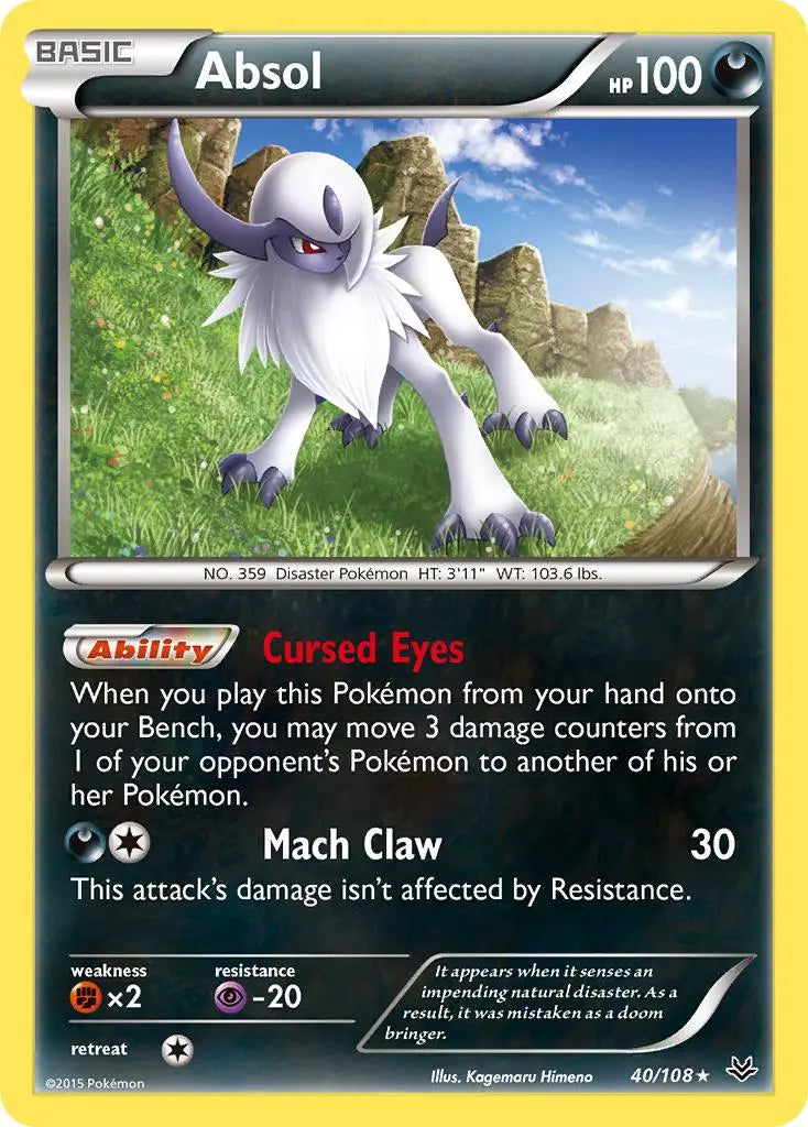 Absol (40/108) [XY: Roaring Skies] Pokémon