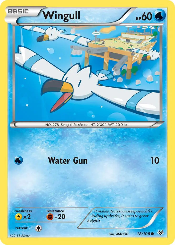 Wingull (18/108) [XY: Roaring Skies] Pokémon