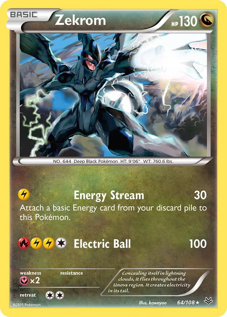 Zekrom (64/108) [XY: Roaring Skies] Pokémon