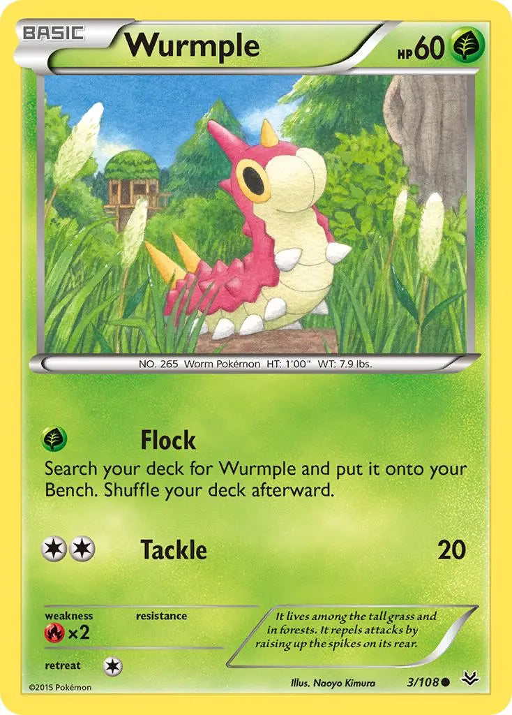 Wurmple (3/108) [XY: Roaring Skies] Pokémon