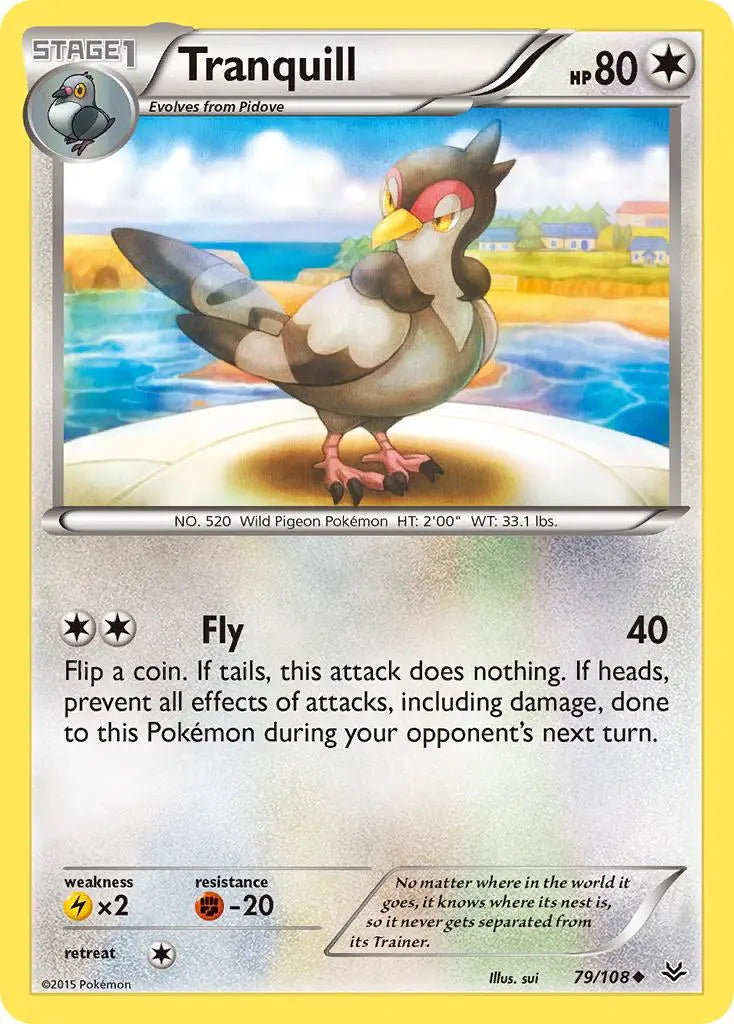 Tranquill (79/108) [XY: Roaring Skies] Pokémon