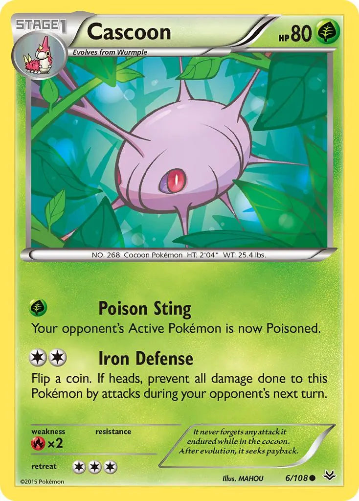 Cascoon (6/108) [XY: Roaring Skies] Pokémon