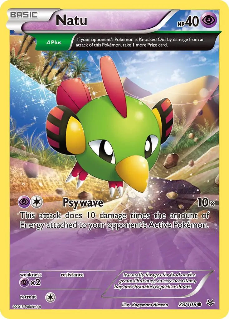 Natu (28/108) [XY: Roaring Skies] Pokémon