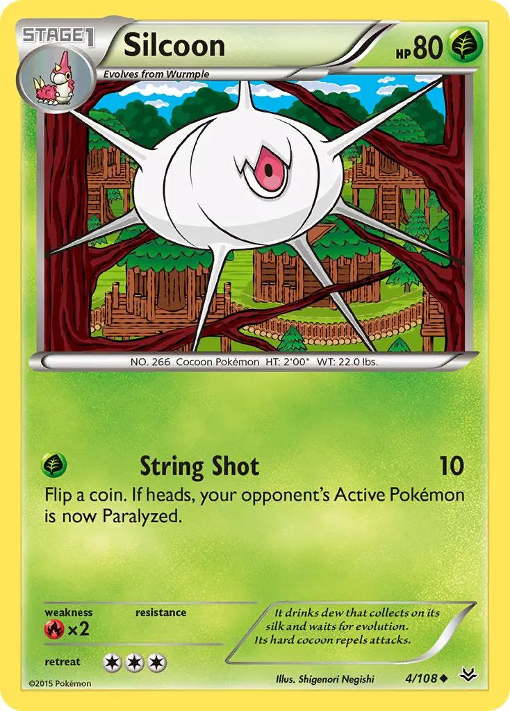 Silcoon (4/108) [XY: Roaring Skies] Pokémon